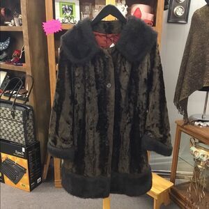 Vintage Fur Coat - Ladies Multi Brown Colores